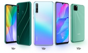 В России представили бюджетные смартфоны Huawei Y8p, Y6p и Y5p