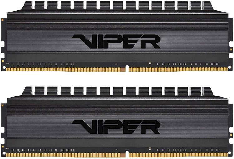 Patriot представила комплекты Viper 4 Blackout из 32-Гбайт модулей памяти DDR4