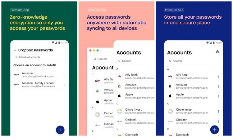 Dropbox запустила менеджер паролей для Android