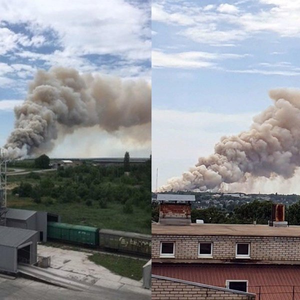 В Ростовской области на предприятии «ДонСтар» горит шелуха семечек