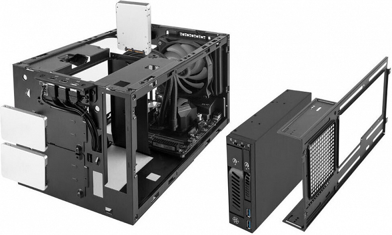 Корпус Silverstone Sugo 14 рассчитан на платы типоразмера mini-ITX